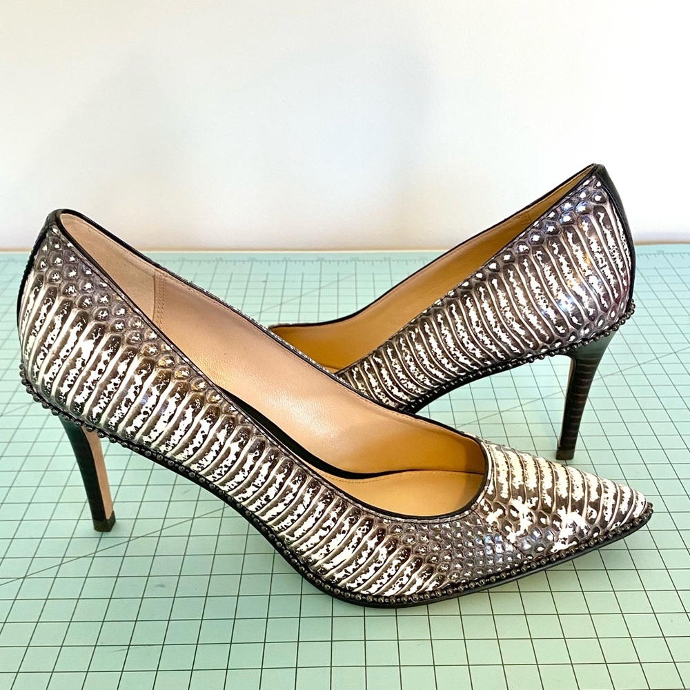 Coach Snake Skin Heels